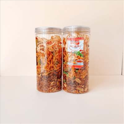 Khô Mix 3 Vị (Khô Gà lá chanh, Khô Heo, Mực sợi hấp dừa) Hũ Pet - 300g-930ML-H40 - 45.000đ