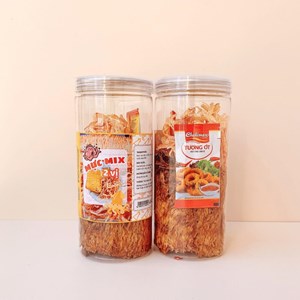 Mực Mix 2 Vị Hũ Pet