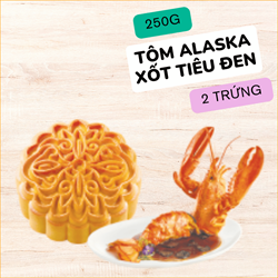 Bánh Trung Thu KIDO - Sản Phẩm Tự Chọn - TÔM ALASKA XỐT TIÊU ĐEN(2 trứng) 250g - TO - 210.000đ