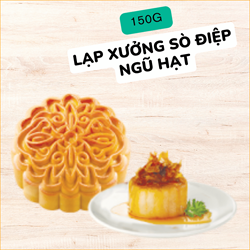 Bánh Trung Thu KIDO - Sản Phẩm Tự Chọn - LẠP XƯỞNG SÒ ĐIỆP NGŨ HẠT(1 trứng) 150g - SN1 - 92.000đ