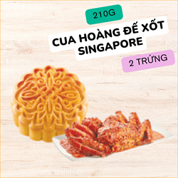 Bánh Trung Thu KIDO - Sản Phẩm Tự Chọn - CUA HOÀNG ĐẾ XỐT SINGAPORE(2 trứng) 210g - CH2 - 153.000đ