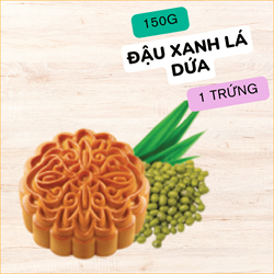 Bánh Trung Thu KIDO - Sản Phẩm Tự Chọn - ĐẬU XANH LÁ DỨA(1 trứng) 150g - DL1 - 70.000đ