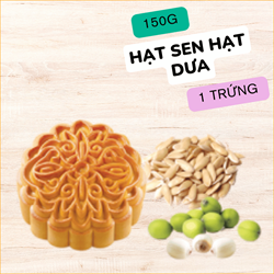 Bánh Trung Thu KIDO - Sản Phẩm Tự Chọn - HẠT SEN HẠT DƯA(1 trứng) 150g - HS1 - 74.000đ